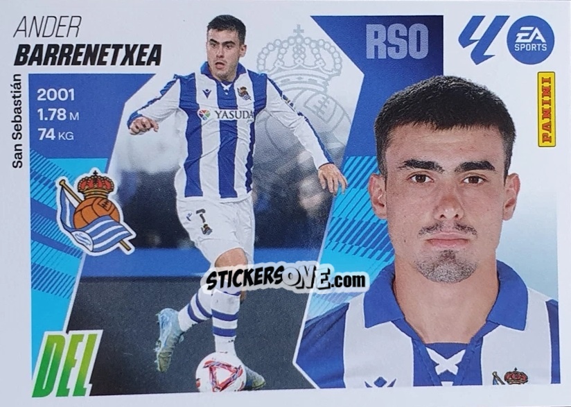 Sticker Barrenetxea (17) - LaLiga 2025-2026
 n. 510 - Panini