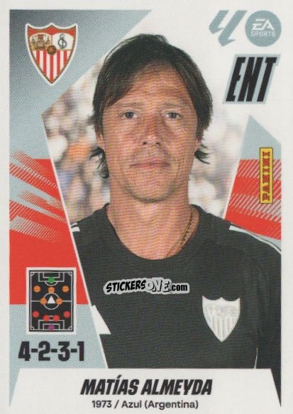 Cromo Entrenador - Matías Almeyda (2) - LaLiga 2025-2026
 n. 522 - Panini