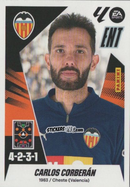 Cromo Entrenador - Carlos Corberán (2)