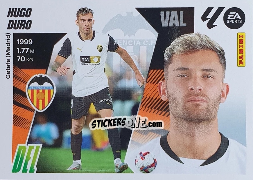 Figurina Hugo Duro (19) - LaLiga 2025-2026
 n. 571 - Panini