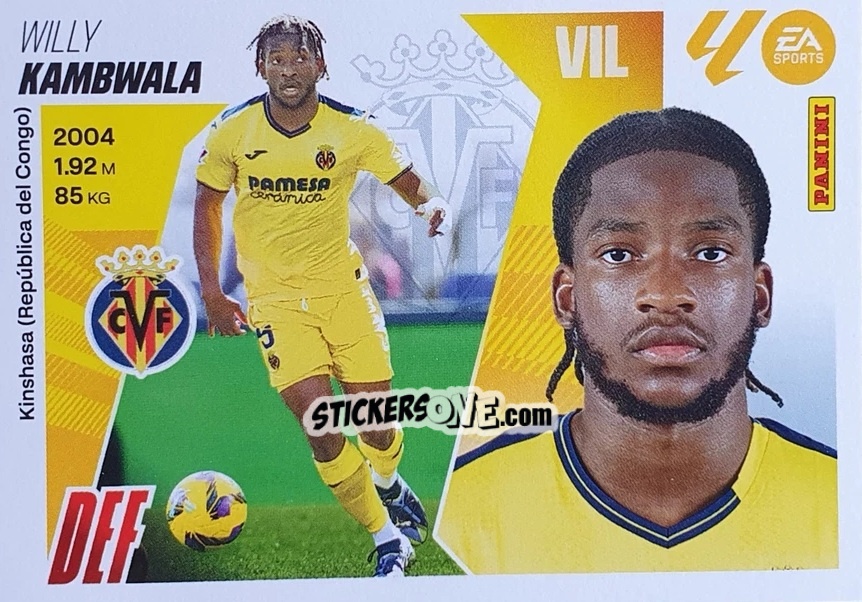 Sticker Kambwala (8) - LaLiga 2025-2026
 n. 588 - Panini