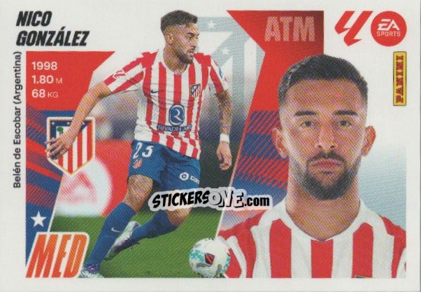 Cromo Nico González (12Bis) - LaLiga 2025-2026
 n. 94 - Panini