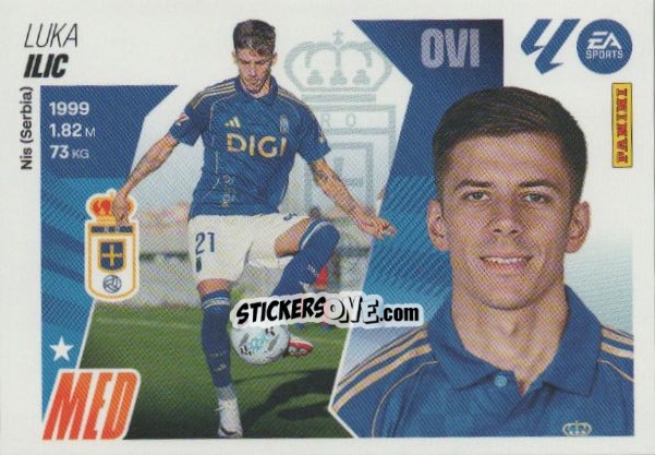 Sticker Ilic (15) - LaLiga 2025-2026
 n. 445 - Panini