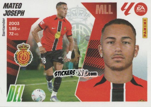 Figurina Mateo Joseph (33) - RCD Mallorca - LaLiga 2025-2026
 n. 713 - Panini