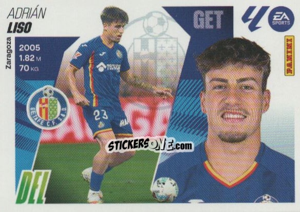 Figurina Liso (34) - Getafe CF - LaLiga 2025-2026
 n. 714 - Panini