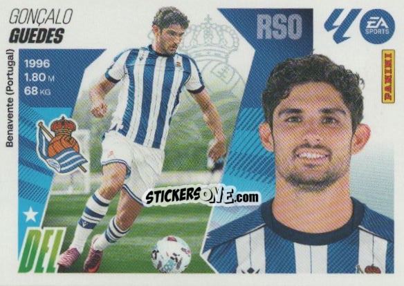 Figurina Guedes (36) - Real Sociedad - LaLiga 2025-2026
 n. 716 - Panini