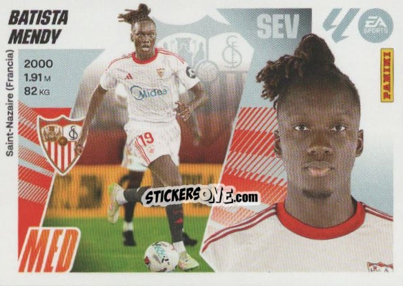 Figurina Batista Mendy (62) - Sevilla FC - LaLiga 2025-2026
 n. 742 - Panini