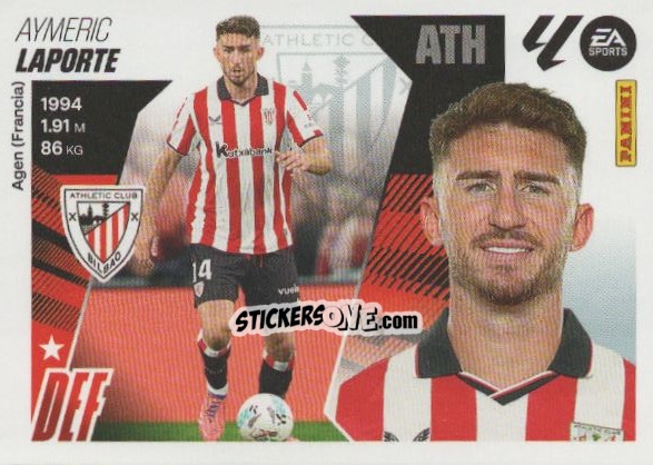 Sticker Laporte (66) - Athletic Club - LaLiga 2025-2026
 n. 746 - Panini