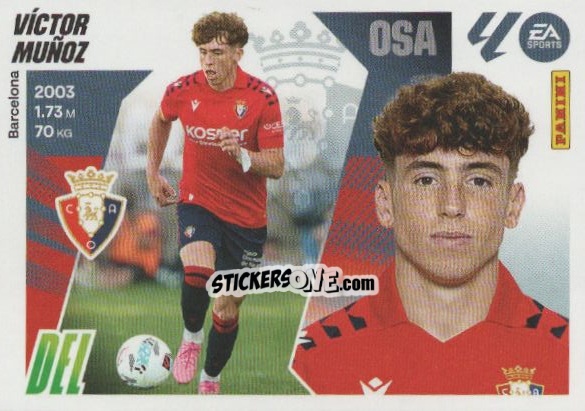 Cromo Victor Munoz (17) - LaLiga 2025-2026
 n. 417 - Panini