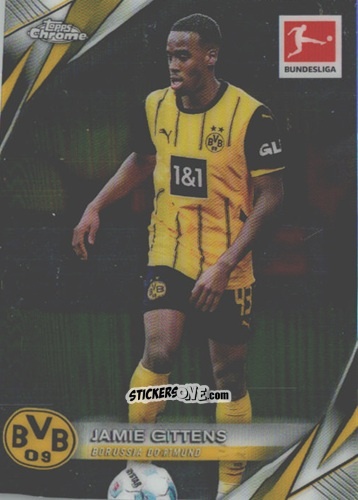 Figurina Jamie Gittens - Bundesliga Chrome 2024-2025 n. 26 - Topps