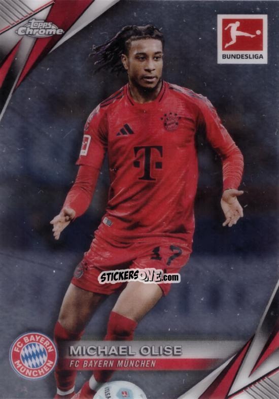 Cromo Michael Olise - Bundesliga Chrome 2024-2025 n. 82 - Topps