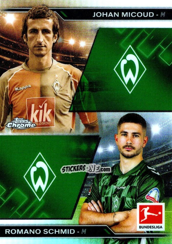 Sticker Romano Schmid / Johan Micoud - Bundesliga Chrome 2024-2025 n. HIN-11 - Topps