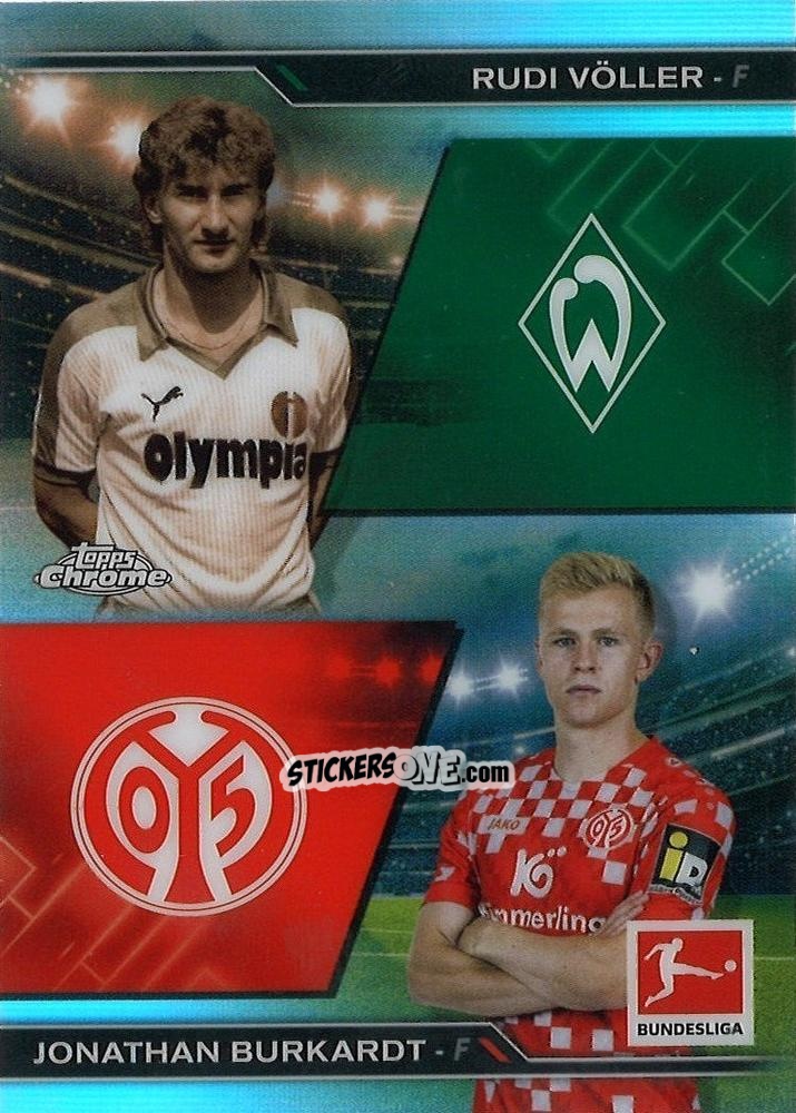 Cromo Rudi Voller / Jonathan Burkardt - Bundesliga Chrome 2024-2025 n. HIN-15 - Topps