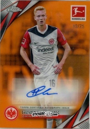 Cromo Hugo Larsson - Bundesliga Chrome 2024-2025 n. BA-HL - Topps