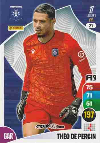 Sticker Théo De Percin - Ligue 1 2025-2026. Adrenalyn XL
 n. 21 - Panini