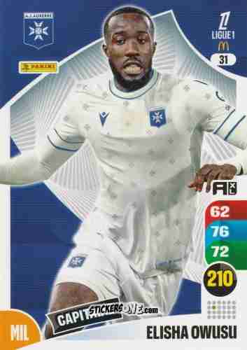 Cromo Elisha Owusu - Ligue 1 2025-2026. Adrenalyn XL
 n. 31 - Panini