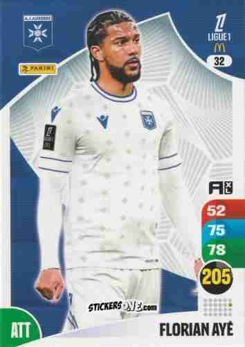 Sticker Florian Ayé - Ligue 1 2025-2026. Adrenalyn XL
 n. 32 - Panini