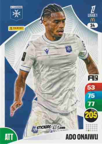 Sticker Ado Onaiwu - Ligue 1 2025-2026. Adrenalyn XL
 n. 34 - Panini