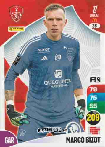 Sticker Marco Bizot - Ligue 1 2025-2026. Adrenalyn XL
 n. 38 - Panini