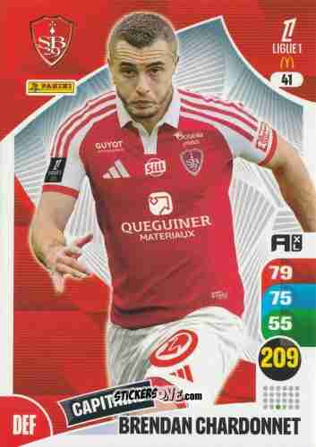 Sticker Brendan Chardonnet - Ligue 1 2025-2026. Adrenalyn XL
 n. 41 - Panini