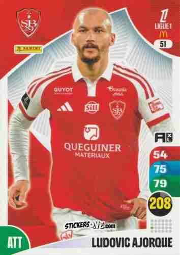 Sticker Ludovic Ajorque - Ligue 1 2025-2026. Adrenalyn XL
 n. 51 - Panini
