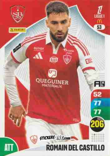 Sticker Romain Del Castillo - Ligue 1 2025-2026. Adrenalyn XL
 n. 53 - Panini