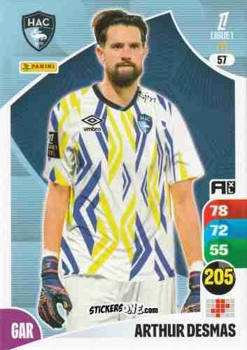 Figurina Arthur Desmas - Ligue 1 2025-2026. Adrenalyn XL
 n. 57 - Panini