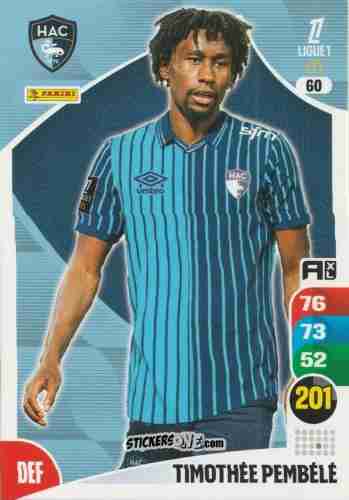 Sticker Timothée Pembélé - Ligue 1 2025-2026. Adrenalyn XL
 n. 60 - Panini