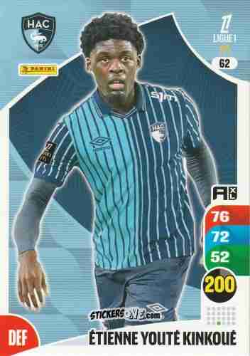 Sticker Étienne Youte Kinkoue - Ligue 1 2025-2026. Adrenalyn XL
 n. 62 - Panini