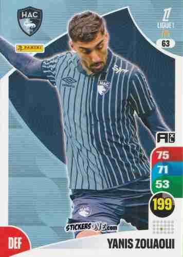 Sticker Yanis Zouaoui - Ligue 1 2025-2026. Adrenalyn XL
 n. 63 - Panini