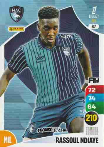 Figurina Rassoul Ndiaye - Ligue 1 2025-2026. Adrenalyn XL
 n. 67 - Panini