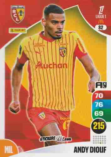 Sticker Andy Diouf - Ligue 1 2025-2026. Adrenalyn XL
 n. 82 - Panini