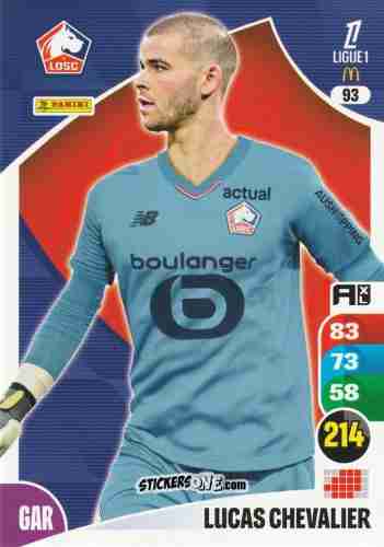 Cromo Lucas Chevalier - Ligue 1 2025-2026. Adrenalyn XL
 n. 93 - Panini