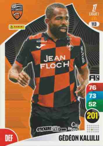 Sticker Gédéon Kalulu - Ligue 1 2025-2026. Adrenalyn XL
 n. 113 - Panini