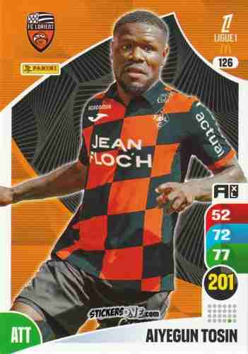 Sticker Aiyegun Tosin - Ligue 1 2025-2026. Adrenalyn XL
 n. 126 - Panini