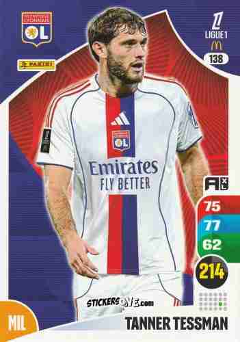 Figurina Tanner Tessmann - Ligue 1 2025-2026. Adrenalyn XL
 n. 138 - Panini