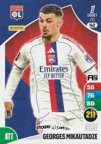 Figurina Georges Mikautadze - Ligue 1 2025-2026. Adrenalyn XL
 n. 142 - Panini
