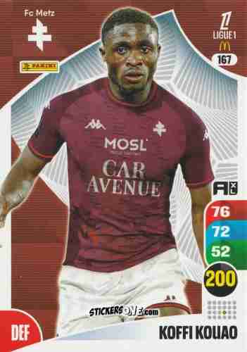 Sticker Koffi Kouao - Ligue 1 2025-2026. Adrenalyn XL
 n. 167 - Panini