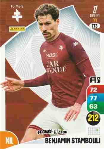 Sticker Benjamin Stambouli - Ligue 1 2025-2026. Adrenalyn XL
 n. 173 - Panini
