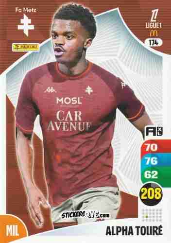 Sticker Alpha Touré - Ligue 1 2025-2026. Adrenalyn XL
 n. 174 - Panini