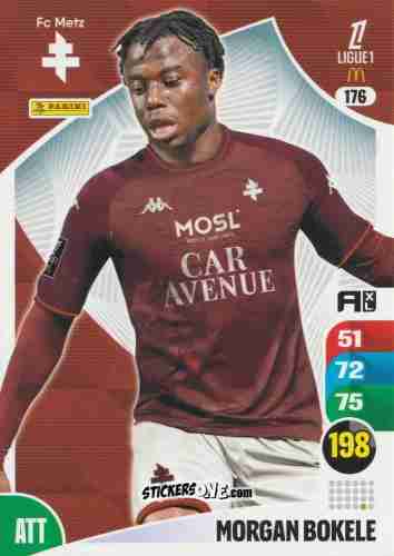 Sticker Morgan Bokele - Ligue 1 2025-2026. Adrenalyn XL
 n. 176 - Panini