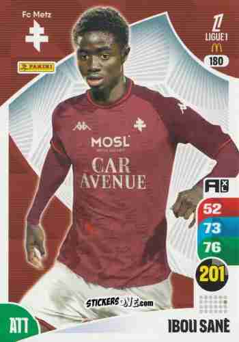 Sticker Ibou Sané - Ligue 1 2025-2026. Adrenalyn XL
 n. 180 - Panini