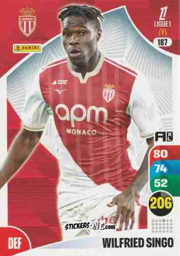 Cromo Wilfried Singo - Ligue 1 2025-2026. Adrenalyn XL
 n. 187 - Panini