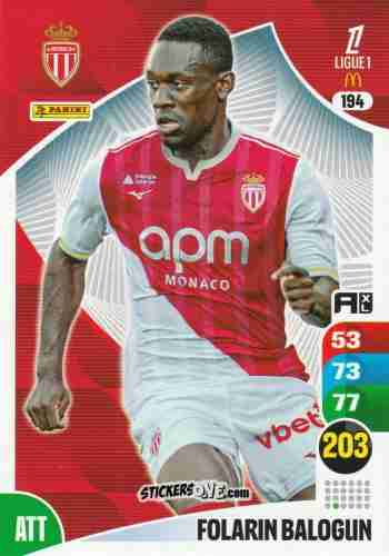 Sticker Folarin Balogun - Ligue 1 2025-2026. Adrenalyn XL
 n. 194 - Panini