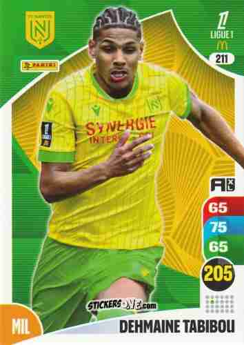 Sticker Dehmaine Tabibou - Ligue 1 2025-2026. Adrenalyn XL
 n. 211 - Panini