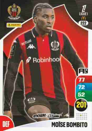 Figurina Moïse Bombito - Ligue 1 2025-2026. Adrenalyn XL
 n. 222 - Panini