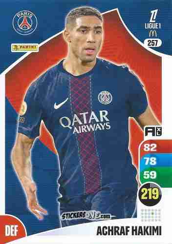 Cromo Achraf Hakimi - Ligue 1 2025-2026. Adrenalyn XL
 n. 257 - Panini