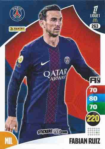 Cromo Fabián Ruiz - Ligue 1 2025-2026. Adrenalyn XL
 n. 263 - Panini