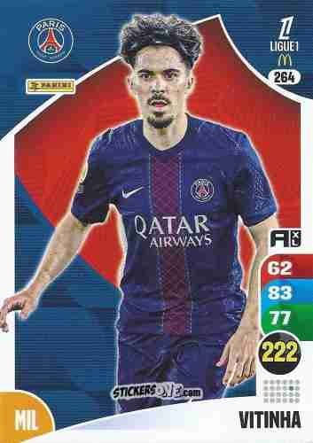Cromo Vitinha - Ligue 1 2025-2026. Adrenalyn XL
 n. 264 - Panini