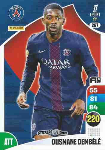 Sticker Ousmane Dembélé - Ligue 1 2025-2026. Adrenalyn XL
 n. 267 - Panini